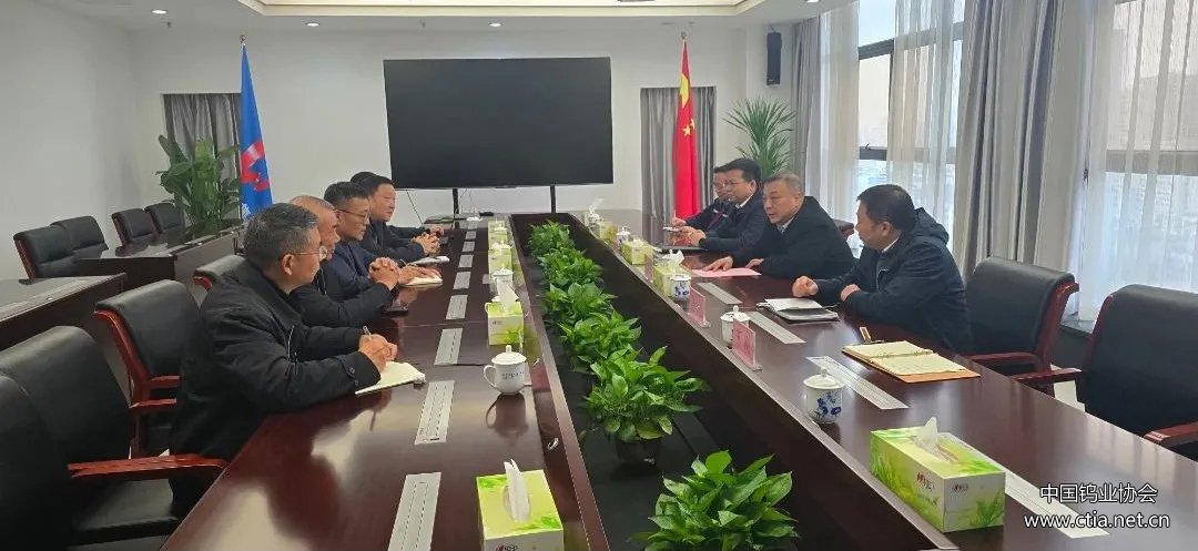 中國鎢業(yè)協(xié)會調(diào)研組到江西鎢業(yè)控股集團(tuán)有限公司座談交流 中國鎢業(yè)協(xié)會調(diào)研組到江西鎢業(yè)控股集團(tuán)有限公司座談交流